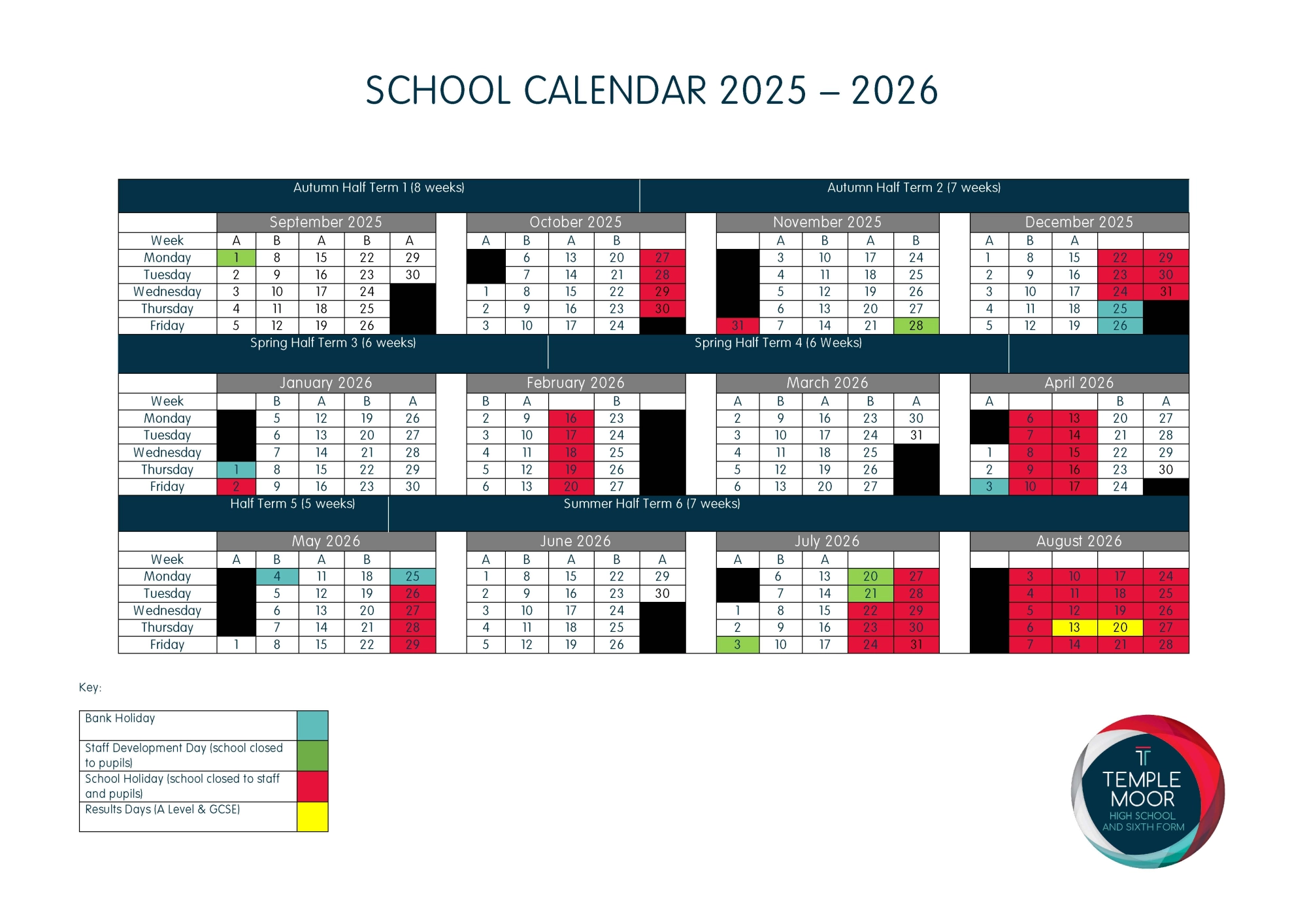 Parent Downloadable School Calendar 2025-26 v3