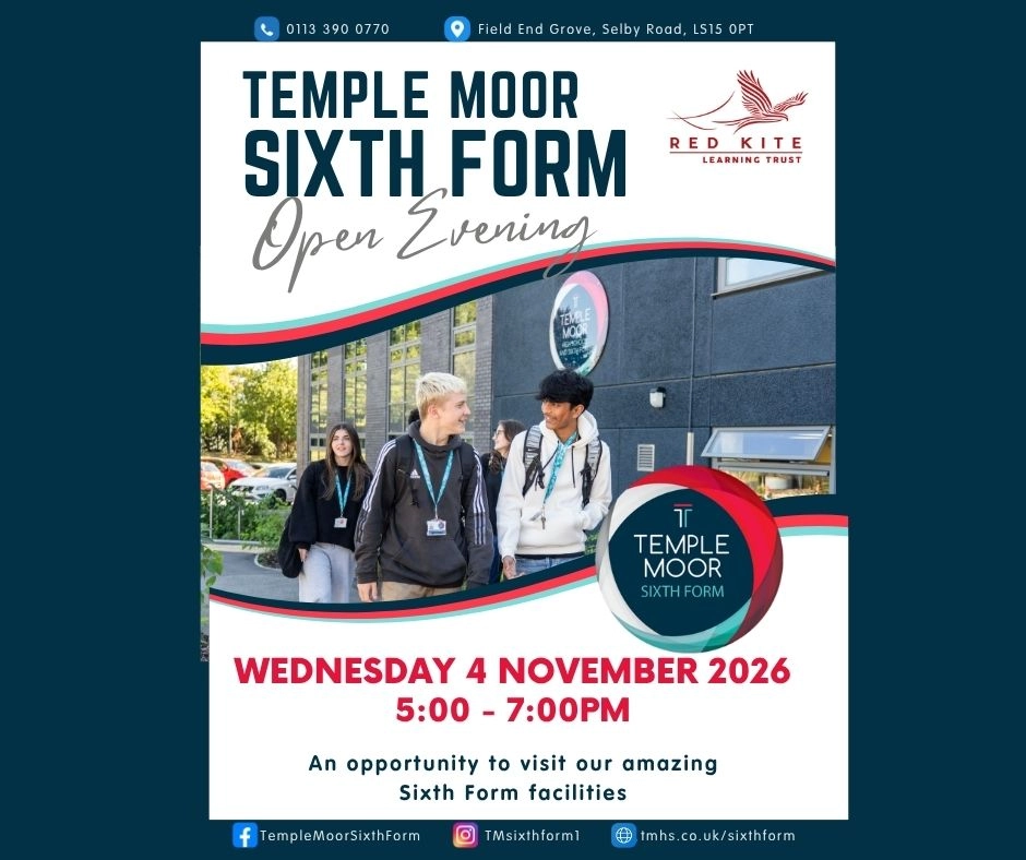 Sixth Form Open Evening Facebook post